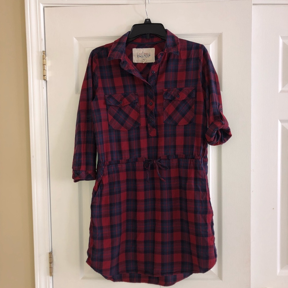 Women’s plaid tunic size med